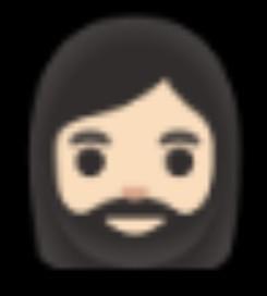 émoji homme cheveux longs avec barbe